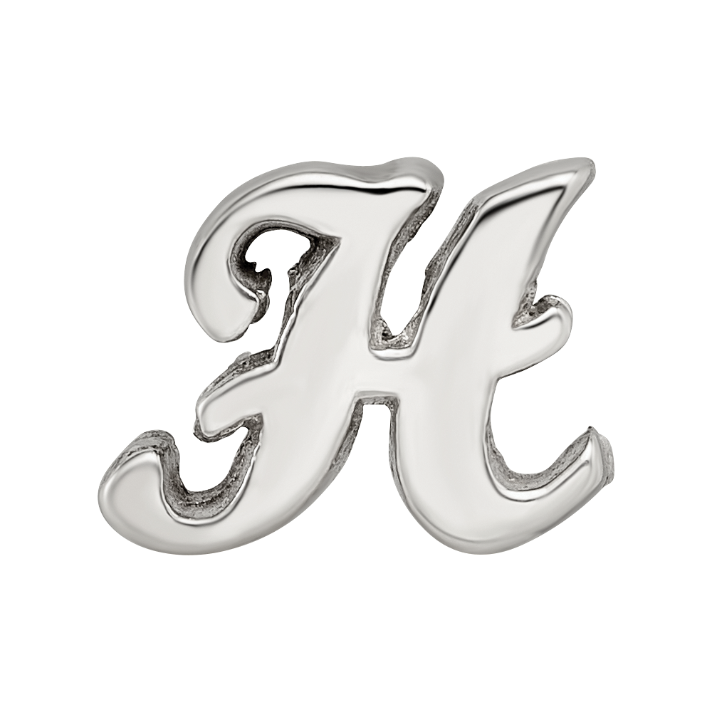 Sterlingsilber Reflections Buchstabe H Schreibschrift Perle