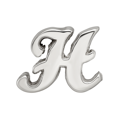 Sterlingsilber Reflections Buchstabe H Schreibschrift Perle