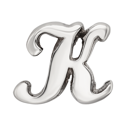 Sterlingsilber Reflections Buchstabe K Schreibschrift Perle