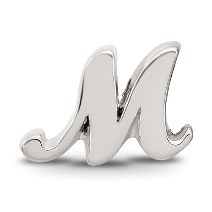 Sterlingsilber Reflections Buchstabe M Schreibschrift Perle
