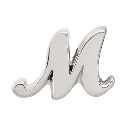 Sterlingsilber Reflections Buchstabe M Schreibschrift Perle