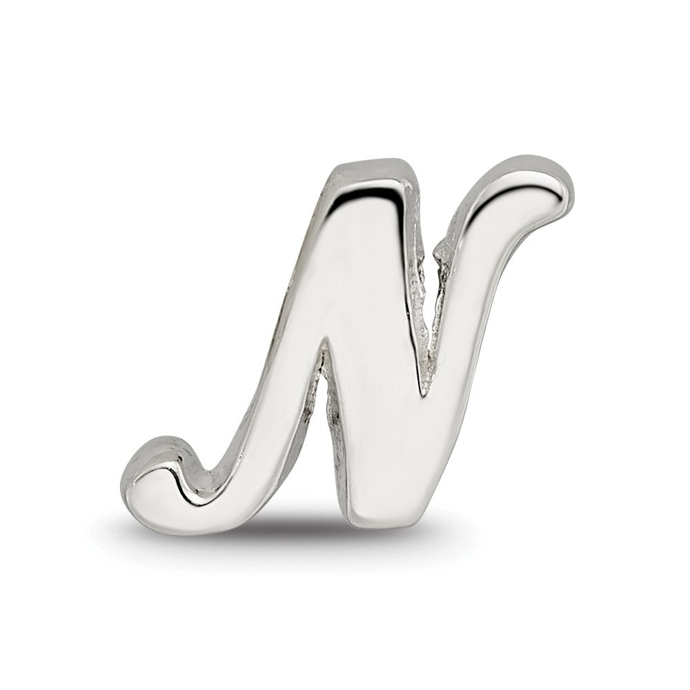 Sterlingsilber Reflections Buchstabe N Schreibschrift Perle