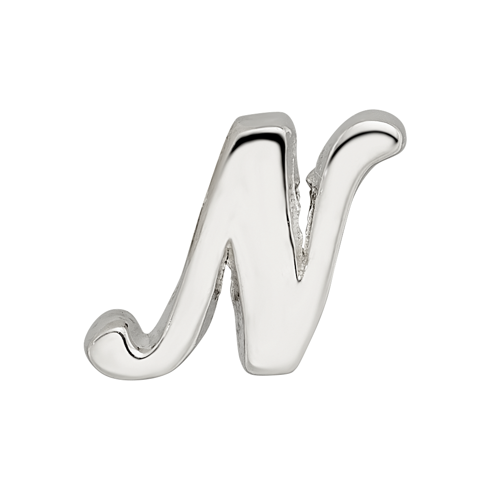Sterlingsilber Reflections Buchstabe N Schreibschrift Perle