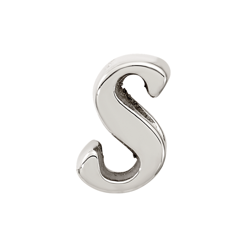 Sterlingsilber Reflections Buchstabe S Schreibschrift Perle