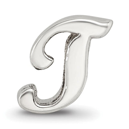 Sterlingsilber Reflections Buchstabe T Schreibschrift Perle