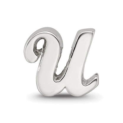 Sterlingsilber Reflections Buchstabe U Schreibschrift Perle
