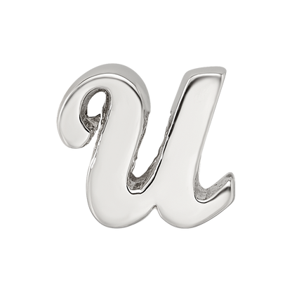 Sterlingsilber Reflections Buchstabe U Schreibschrift Perle