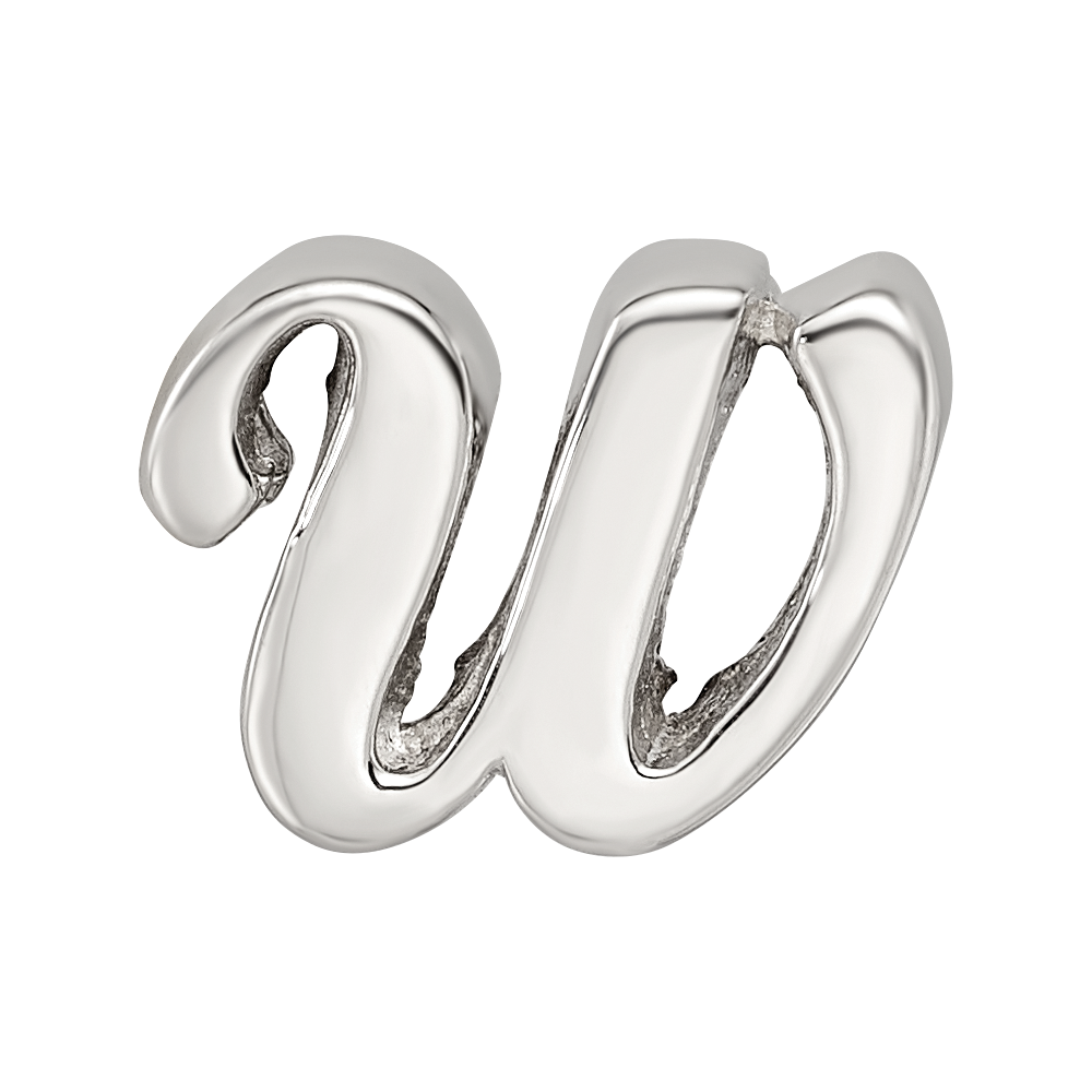 Sterlingsilber Reflections Buchstabe W Schreibschrift Perle