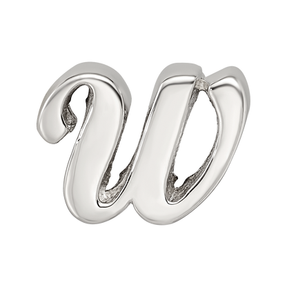 Sterlingsilber Reflections Buchstabe W Schreibschrift Perle