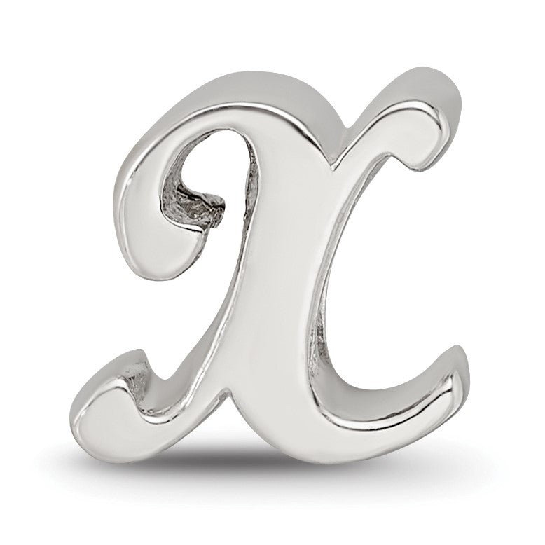 Sterlingsilber Reflections Buchstabe X Schreibschrift Perle
