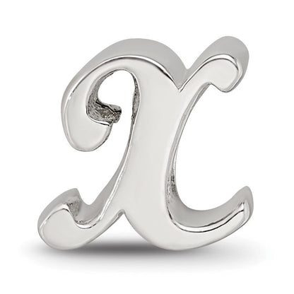 Sterlingsilber Reflections Buchstabe X Schreibschrift Perle