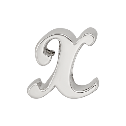 Sterlingsilber Reflections Buchstabe X Schreibschrift Perle