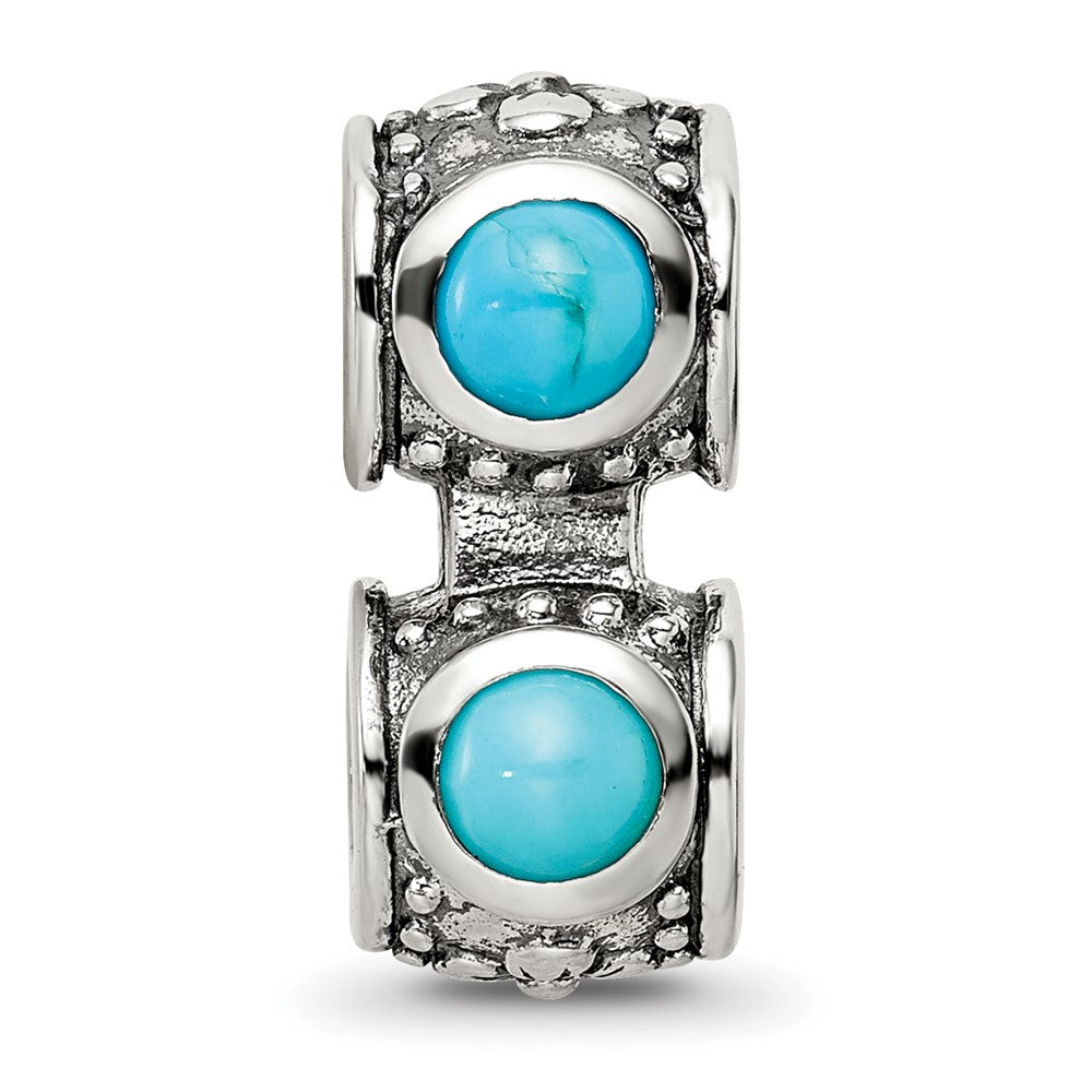 Sterlingsilber Reflections Türkis Connector Perle