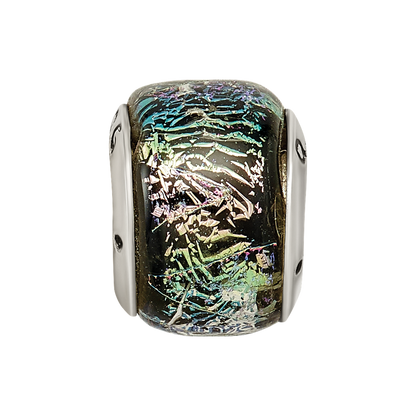 Sterlingsilber Reflections Regenbogen Dichroic Glas Perle