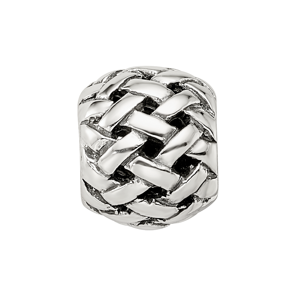 Sterlingsilber Reflections Basketweave Bali Perle