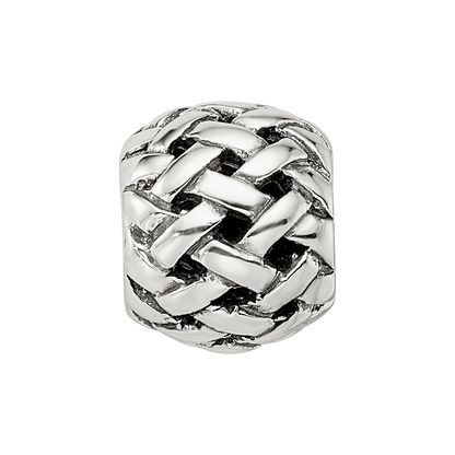 Sterlingsilber Reflections Basketweave Bali Perle