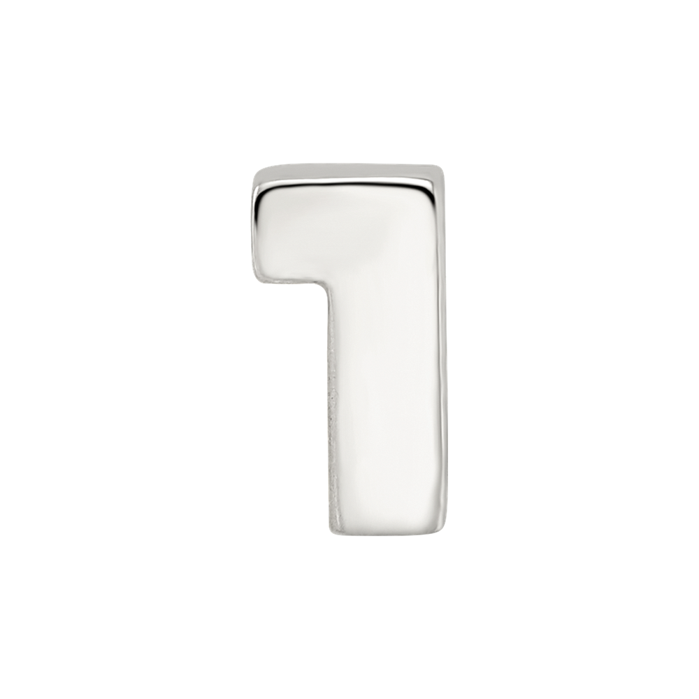 Sterlingsilber Reflections Zahl 1 Perle
