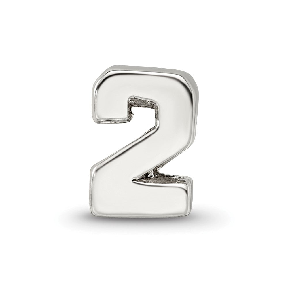 Sterlingsilber Reflections Zahl 2 Perle