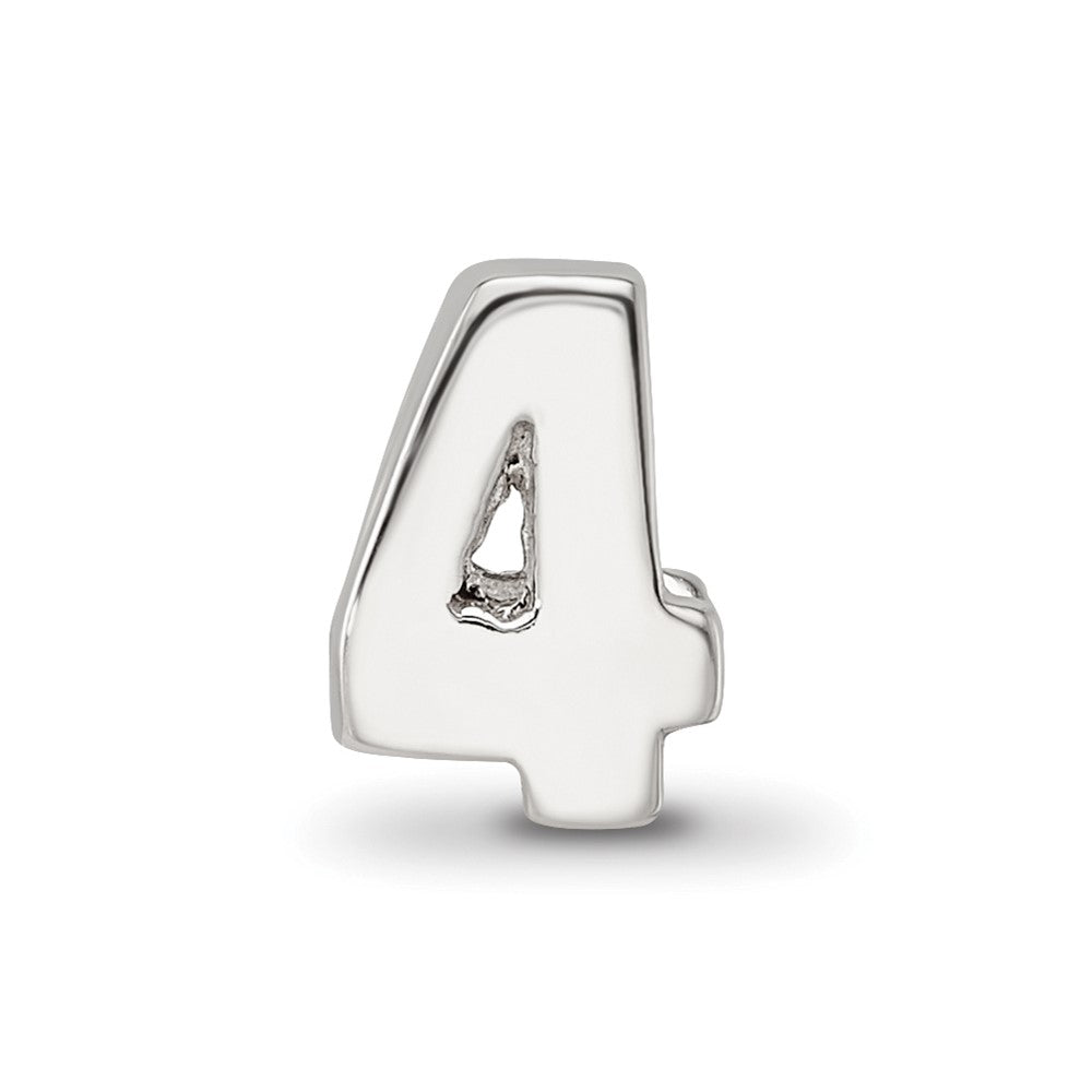 Sterlingsilber Reflections Zahl 4 Perle