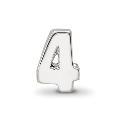 Sterlingsilber Reflections Zahl 4 Perle