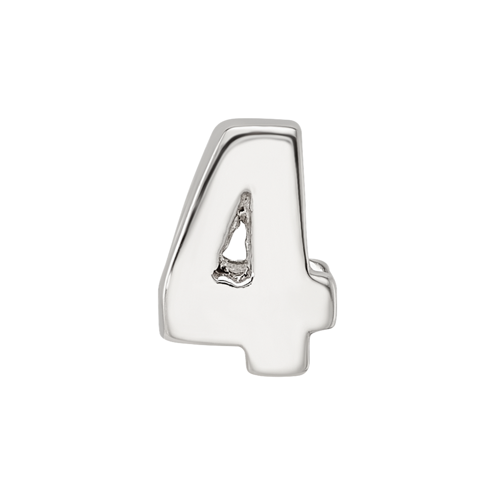 Sterlingsilber Reflections Zahl 4 Perle