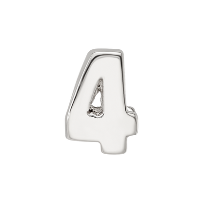 Sterlingsilber Reflections Zahl 4 Perle