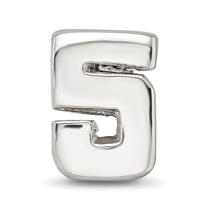 Sterlingsilber Reflections Numeral 5 Perle
