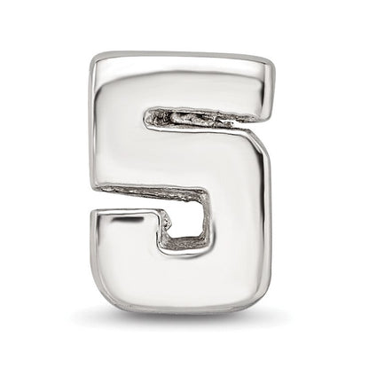Sterlingsilber Reflections Numeral 5 Perle