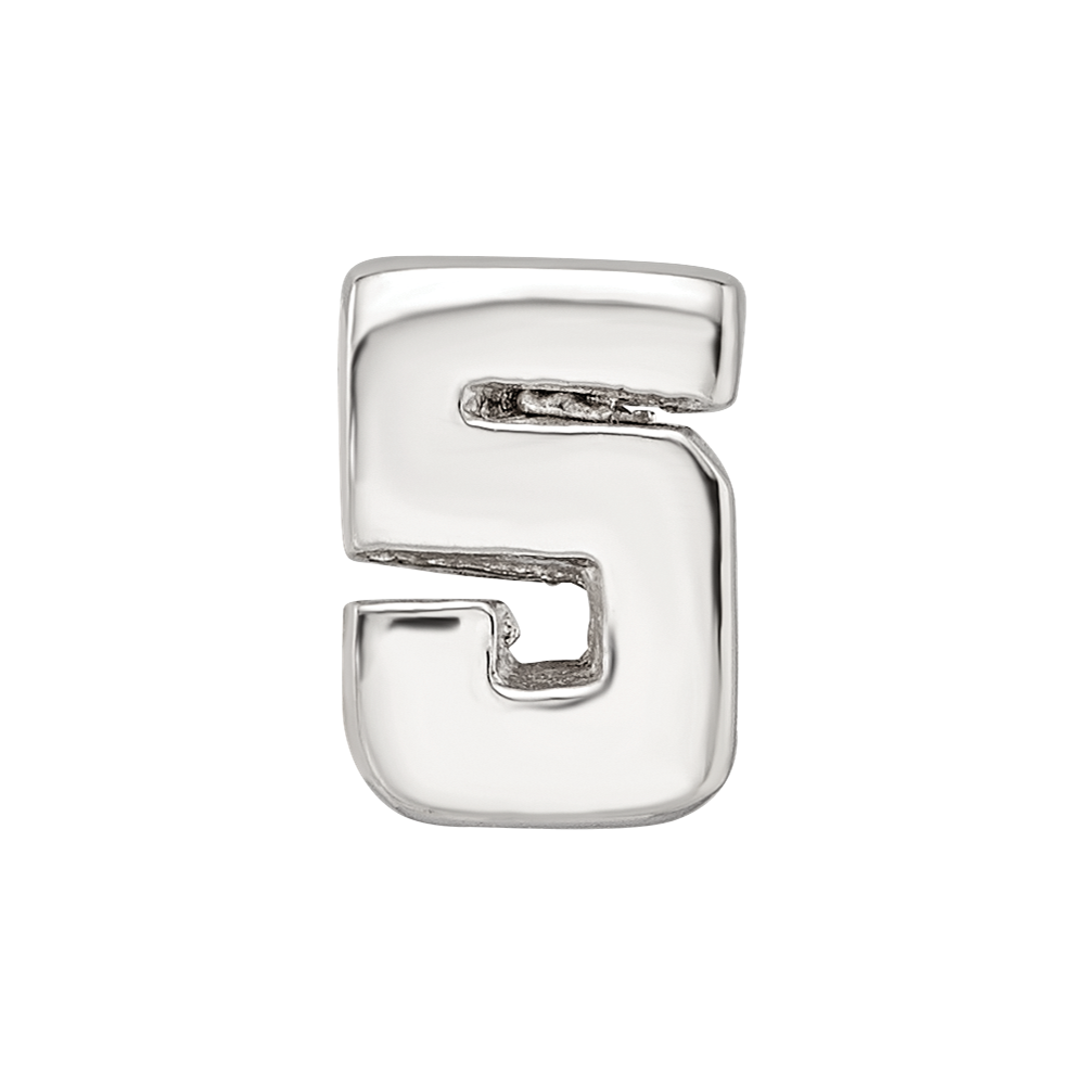 Sterlingsilber Reflections Numeral 5 Perle