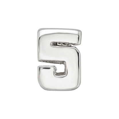 Sterlingsilber Reflections Numeral 5 Perle