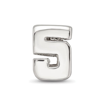 Sterlingsilber Reflections Numeral 5 Perle