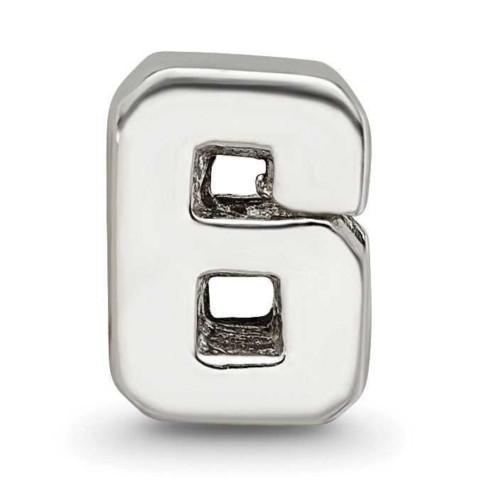 Sterlingsilber Reflections Zahl 6 Perle