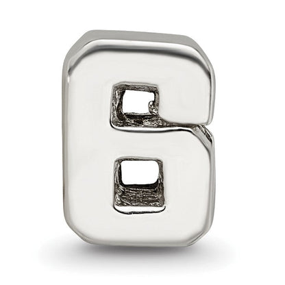 Sterlingsilber Reflections Zahl 6 Perle