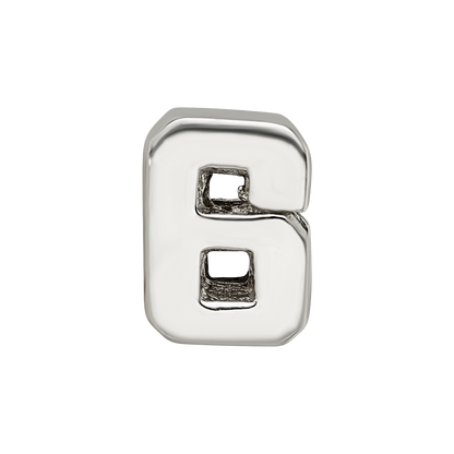 Sterlingsilber Reflections Zahl 6 Perle