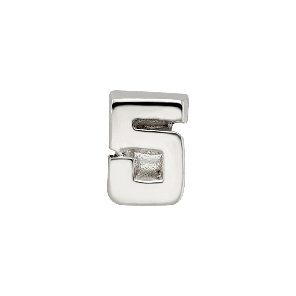Sterlingsilber Reflections Kinder Zahl 5 Perle
