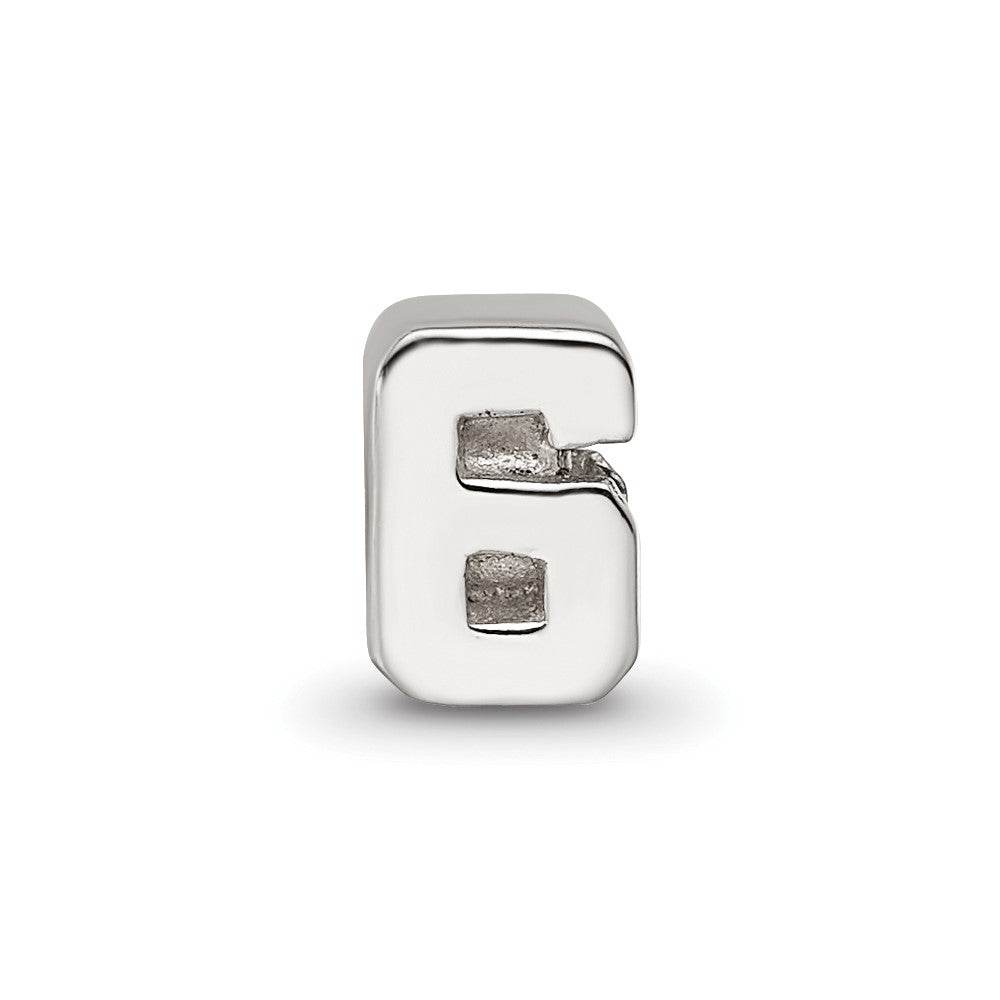 Sterlingsilber Reflections Kinder Zahl 6 Perle