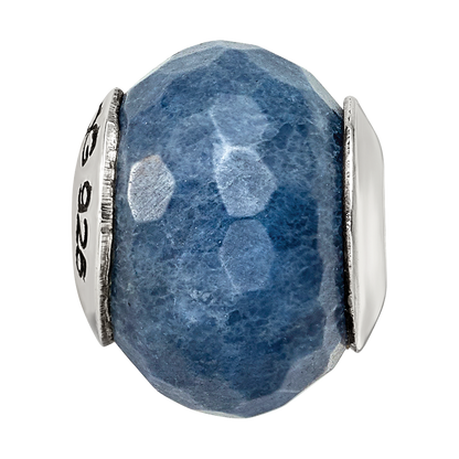 Sterlingsilber Reflections Dunkel Blau Quarz Stein Perle