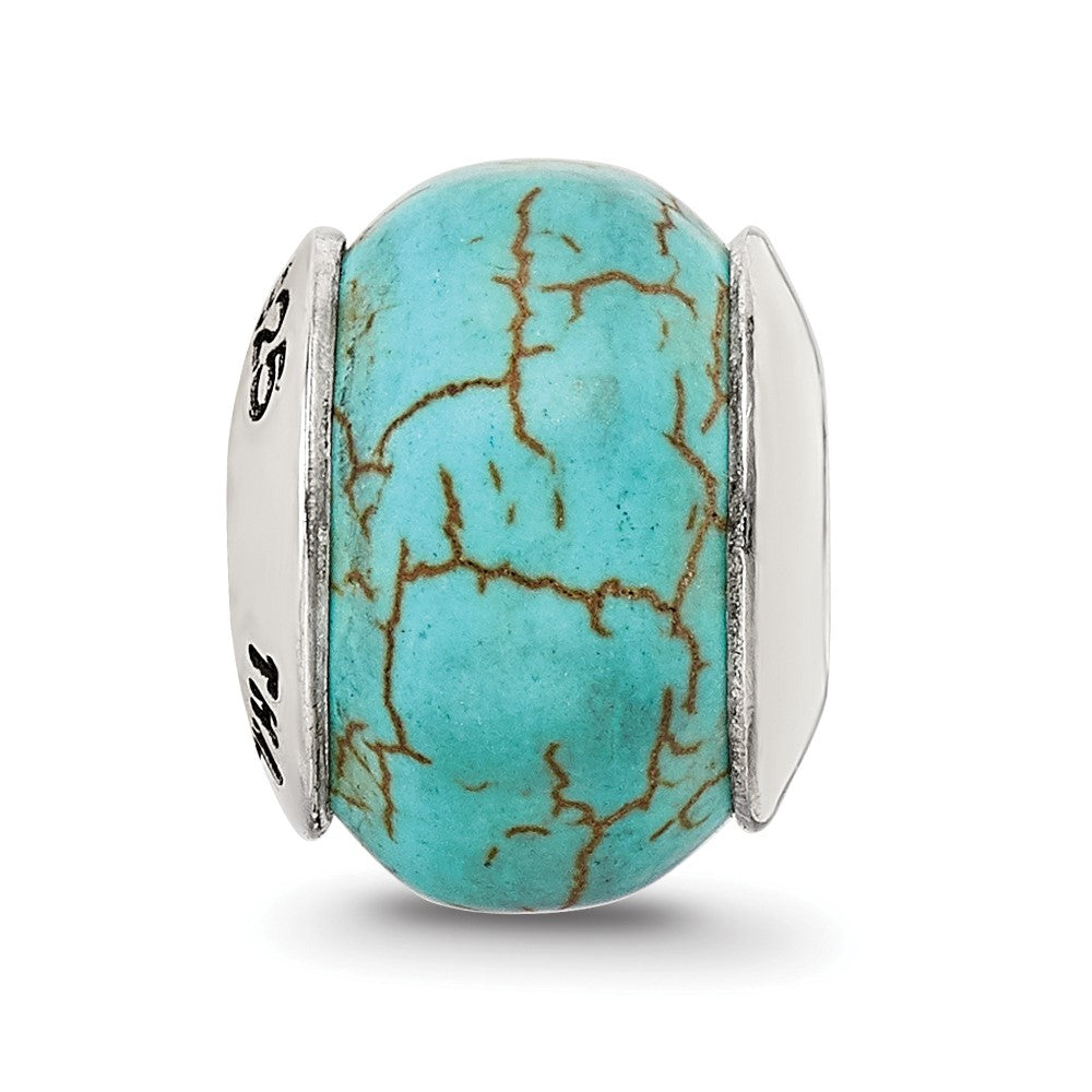 Sterlingsilber Reflections Blau Magnesite Stein Perle