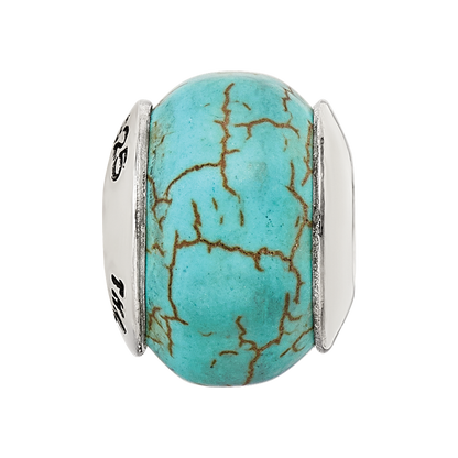 Sterlingsilber Reflections Blau Magnesite Stein Perle