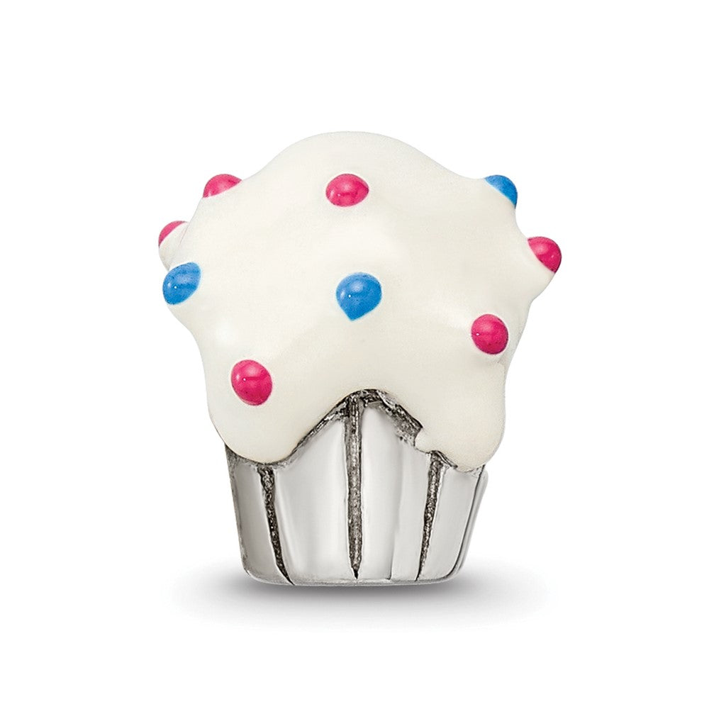 Sterlingsilber Reflections Emailliert Cupcake Perle