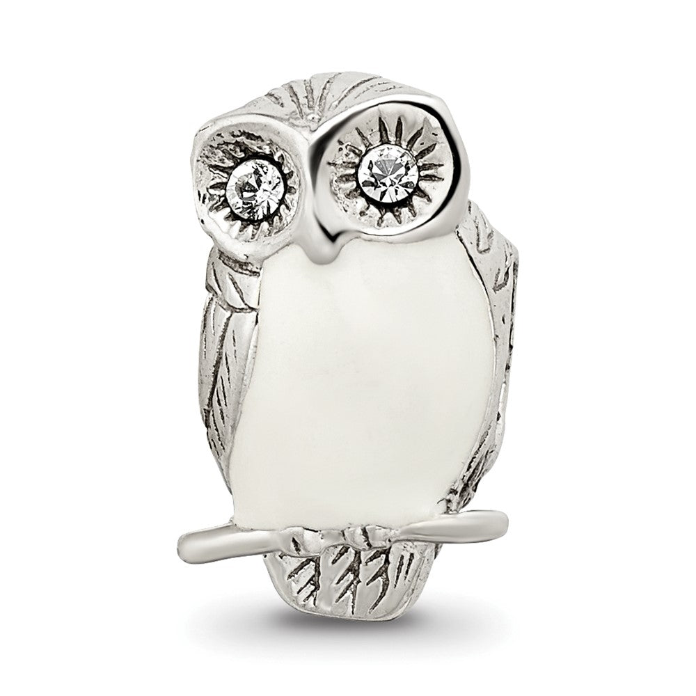 Sterlingsilber Reflections Emailliert Wise Eule Perle