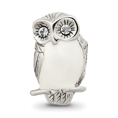 Sterlingsilber Reflections Emailliert Wise Eule Perle