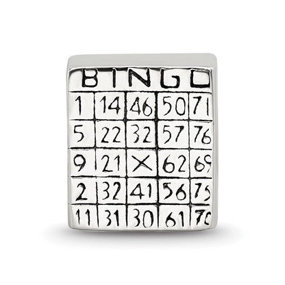 Sterlingsilber Reflections Bingo Card Perle