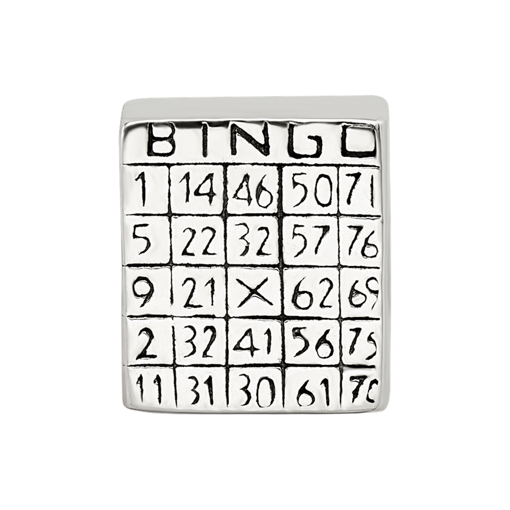 Sterlingsilber Reflections Bingo Card Perle