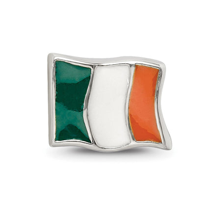 Sterlingsilber Reflections Emailliert Ireland Flag Perle