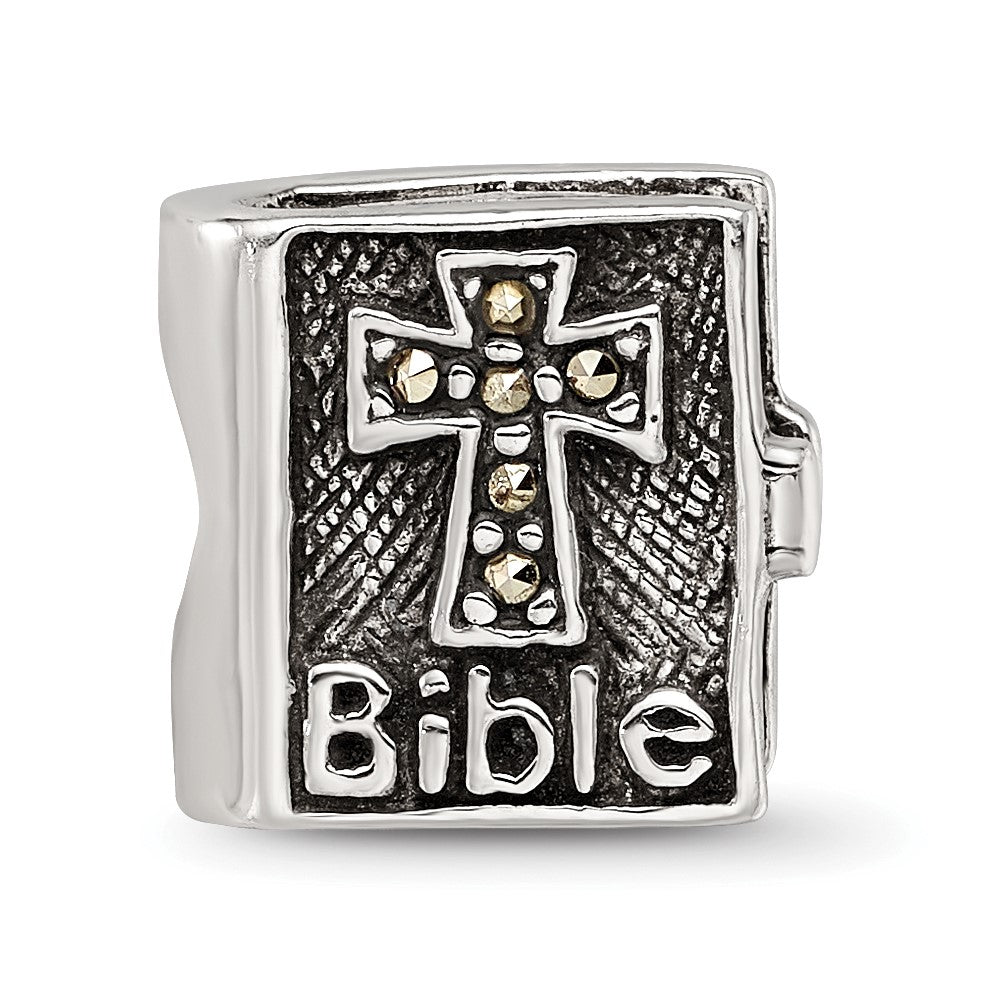 Sterlingsilber Reflections Markasit Kreuz Bible Perle
