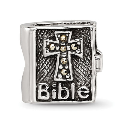 Sterlingsilber Reflections Markasit Kreuz Bible Perle