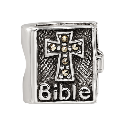 Sterlingsilber Reflections Markasit Kreuz Bible Perle