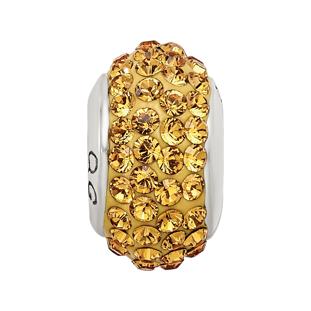 Sterlingsilber Reflections Orange Full Preciosa Kristall Perle