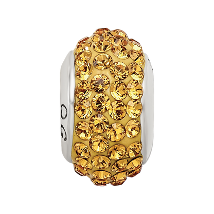 Sterlingsilber Reflections Orange Full Preciosa Kristall Perle